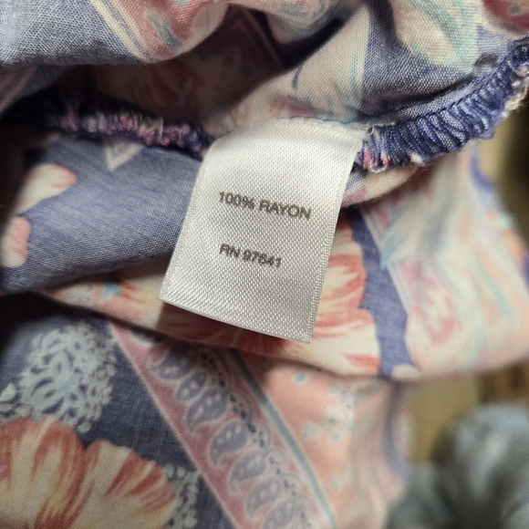 J. Jill Floral Patterned Sleeveless Top Medium - Picture 5 of 6